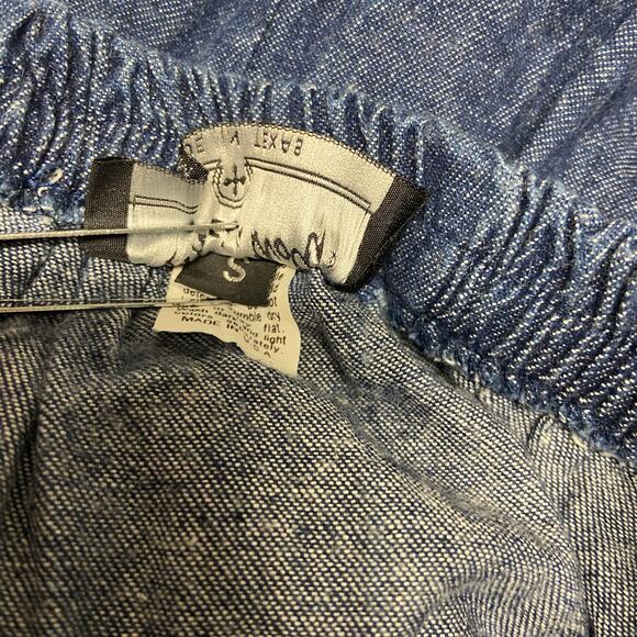 Patricia Wolf Skirt Denim Blue Jean Swing S Vintage Made in USA  Women's Tiered - Picture 10 of 12